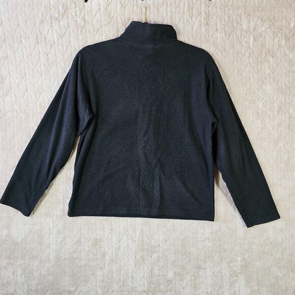 The North Face Fleece 1/4 Zip Boys Large Black Outdoor Layering Minimal Classic - Picture 4 of 5